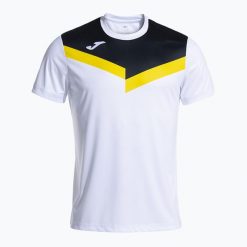 Koszulka tenisowa męska Joma Court. Czarne koszulki sportowe męskie Joma, m, bez wzorów, bez kołnierzyka, bez ramiączek, tenisowe. Za 109.99 zł.