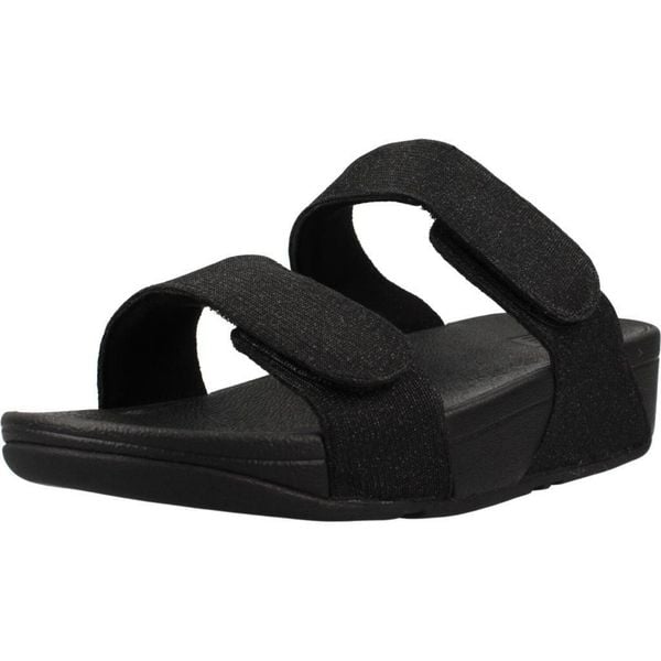 Sandały FITFLOP FZ9 090 LULU Czarny. Czarne sandały damskie Flip Flop, bez wzorów, z syntetyku, bez obcasa, bez zapięcia. Za 349.99 zł.