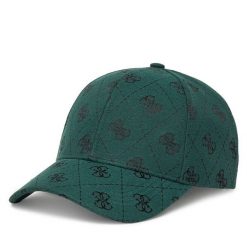 Czapka z daszkiem Guess. Zielone czapki i kapelusze damskie Guess, z aplikacjami. Za 119.99 zł.