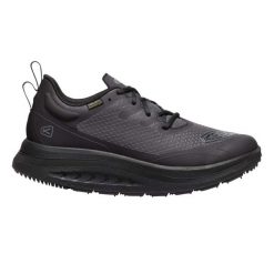 Buty do chodzenia damskie Keen Wk400 WP. Czarne obuwie sportowe damskie Keen, bez wzorów, trekkingowe. W wyprzedaży za 389.00 zł.