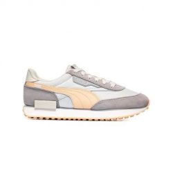 Buty do chodzenia damskie Puma Future Rider Soft. Szare obuwie sportowe damskie Puma, bez wzorów, z materiału, trekkingowe. W wyprzedaży za 239.00 zł.