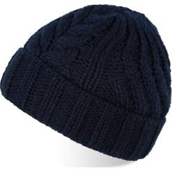 Czapka damska granatowa PAOLO PERUZZI A-05-DB. Niebieskie czapki i kapelusze damskie Paolo Peruzzi, na zimę, bez wzorów, z materiału. Za 59.99 zł.