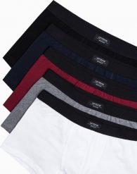Ombre Bokserki męskie bawełniane - mix 5-pak U244 XXL. Bokserki męskie Ombre, m, bez wzorów, z bawełny. Za 49.99 zł.