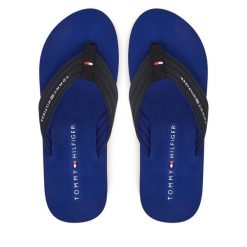 Japonki Tommy Hilfiger. Niebieskie klapki męskie Tommy Hilfiger. Za 109.99 zł.