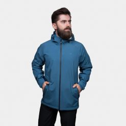 Kurtka męska 2,5 warstwowa Alpinus Girdiman 20 000 mm H2O. Niebieskie kurtki sportowe męskie Alpinus, m, bez wzorów, trekkingowe. Za 479.00 zł.