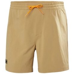Spodenki turystyczne Helly Hansen Tofino Solen 6". Brązowe krótkie spodenki sportowe męskie Helly Hansen, bez wzorów, trekkingowe. Za 365.00 zł.