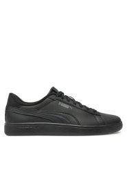 Puma Sneakersy Smash 3.0 392031 01 Czarny. Czarne buty sportowe dziewczęce Puma, bez wzorów, ze skóry, bez zapięcia. Za 159.99 zł.