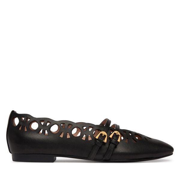 Baleriny Coccinelle. Czarne baleriny damskie Coccinelle, bez wzorów, bez obcasa. Za 579.99 zł.