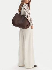 GINO ROSSI Torebka CEO-HADIJA-KY125 Brązowy. Brązowe torebki do ręki damskie Gino Rossi, bez wzorów, z materiału, bez dodatków. Za 299.99 zł.