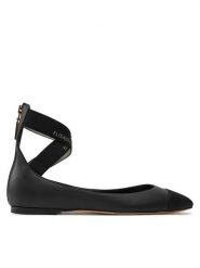 Elisabetta Franchi Baleriny SA-59C-46E2-V500 Czarny. Czarne baleriny damskie Elisabetta Franchi, bez wzorów, ze skóry, bez obcasa. Za 1,399.00 zł.