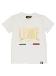 Koszulka na co dzień na siłownię. Białe t-shirty dla chłopców LEONE 1947 APPAREL, bez wzorów, z dżerseju, bez ramiączek. Za 42.06 zł.