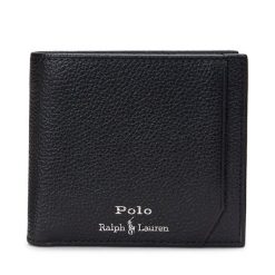Portfel Polo Ralph Lauren. Czarne portfele męskie Polo Ralph Lauren, bez wzorów. Za 569.99 zł.