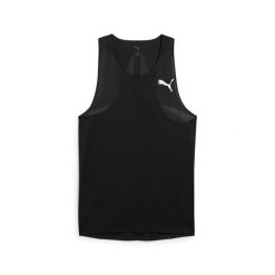 Tank top Puma Raceday Ultraspun. Czarne koszulki sportowe męskie Puma, bez wzorów, bez kołnierzyka, bez ramiączek, do biegania. Za 209.99 zł.