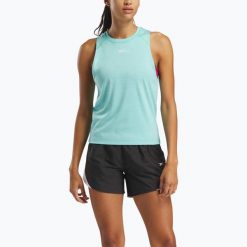 Koszulka Reebok Id Train Energy SLVLS Tech Tee. Zielone koszulki sportowe damskie REEBOK FITNESS, bez wzorów, na fitness i siłownię. Za 67.99 zł.
