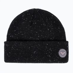 Czapka zimowa damska ROXY Frozenlake Beanie. Czarne czapki i kapelusze damskie Roxy, na zimę, bez wzorów, z dzianiny, sportowe. Za 149.99 zł.
