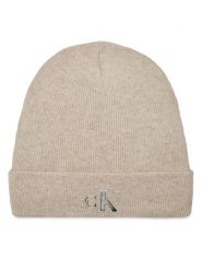 Calvin Klein Jeans Czapka Minimal Monogram Beanie K60K611542 Szary. Szare rękawiczki damskie Calvin Klein Jeans, na zimę, bez wzorów, z jeansu. Za 239.99 zł.
