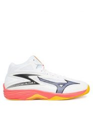 Mizuno Buty halowe Thunder Blade Z Mid V1GA2375 Pomarańczowy. Brązowe buty sportowe męskie Mizuno, ze skóry, bez zapięcia. Za 399.99 zł.