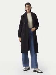 Vero Moda Płaszcz przejściowy Fortuneaya 10289870 Czarny Regular Fit. Czarne płaszcze damskie Vero Moda, l, bez wzorów, z syntetyku, bez kaptura. Za 299.99 zł.