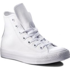 Trampki CONVERSE - Ct A/S Lthr Hi 1T406 White Monochrome. Białe trampki męskie Converse, z gumy. W wyprzedaży za 279.00 zł.