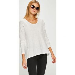Marc O'Polo - Bluzka. Szare bluzki damskie Marc O'Polo, z bawełny, casualowe, z okrągłym kołnierzem. W wyprzedaży za 139.90 zł.