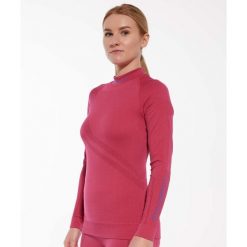 Bluza damska z wełną merino Brubeck THERMO WOOL by Pustelnik. Czerwone bluzy sportowe damskie Brubeck, bez wzorów, z wełny, bez kaptura, narciarskie. Za 243.99 zł.