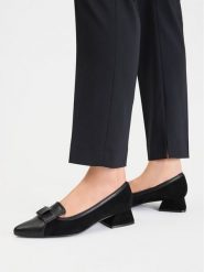 Lasocki Czółenka CEO-WS1318-01 Czarny. Czarne czółenka damskie Lasocki, bez wzorów, ze skóry, bez obcasa, bez zapięcia. Za 269.99 zł.