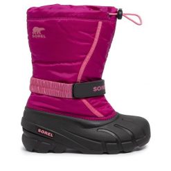 Śniegowce Sorel. Czerwone śniegowce dziewczęce Sorel, bez zapięcia. Za 349.99 zł.