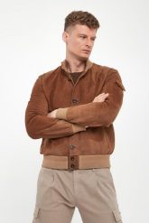 Kurtka męska zamszowa AERONAUTICA MILITARE. Kurtki męskie Aeronautica Militare, m, bez wzorów, z zamszu, bez kaptura. Za 3,549.00 zł.