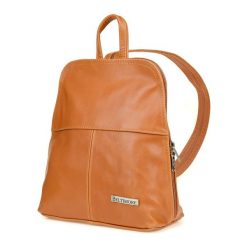 Plecak Skórzany Camel Torebka Elegancka Poręczna Beltimore 021. Brązowe plecaki damskie Beltimore, bez wzorów, ze skóry, eleganckie. Za 159.99 zł.