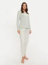 Selmark Piżama P9173 Zielony Relaxed Fit. Zielone piżamy damskie Selmark, s, bez wzorów, z bawełny, bez ramiączek. Za 179.99 zł.