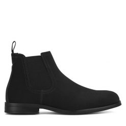 Sztyblety Lanetti. Czarne botki męskie Lanetti, bez wzorów, bez zapięcia. Za 139.99 zł.