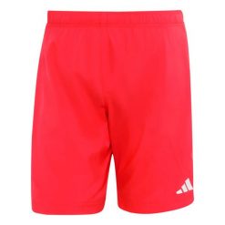 Spodenki męskie ADIDAS ESS SH 8IN XL. Czerwone krótkie spodenki sportowe męskie Adidas, l, bez wzorów, z tkaniny, do pływania. Za 119.00 zł.
