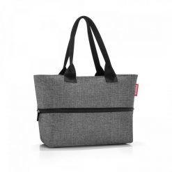 Torba shopper e1 twist silver. Szare plecaki damskie Reisenthel, bez wzorów, z materiału, eleganckie, na ramię, duże, bez dodatków. Za 185.90 zł.