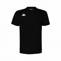 Jersey Kappa Brizzo. Czarne buty sportowe męskie Kappa, z bawełny, bez zapięcia, na fitness i siłownię. Za 125.50 zł.