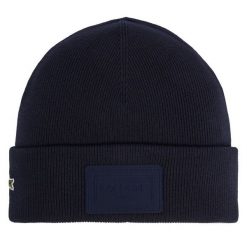 Czapka Lacoste. Niebieskie czapki i kapelusze męskie Lacoste, na zimę, bez wzorów. Za 239.99 zł.