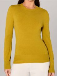 Sweter w stylu basic - zielony. Zielone swetry damskie Sinsay, l, bez wzorów, bez kołnierzyka, bez ramiączek, bez kaptura. W wyprzedaży za 19.99 zł.