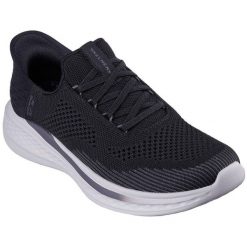 Adidasy Skechers Slade - Quinto, Dla obu płci. Czarne obuwie sportowe damskie Skechers, bez wzorów, z materiału, trekkingowe, Skechers Sport. Za 402.00 zł.