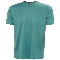 Koszulka Helly Hansen Tech. Zielone koszulki sportowe męskie Helly Hansen, l, bez wzorów, z materiału, bez kołnierzyka, bez ramiączek, do biegania. Za 176.50 zł.