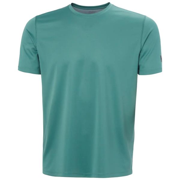 Koszulka Helly Hansen Tech. Zielone koszulki sportowe męskie Helly Hansen, m, bez wzorów, z materiału, bez kołnierzyka, bez ramiączek, do biegania. Za 172.00 zł.