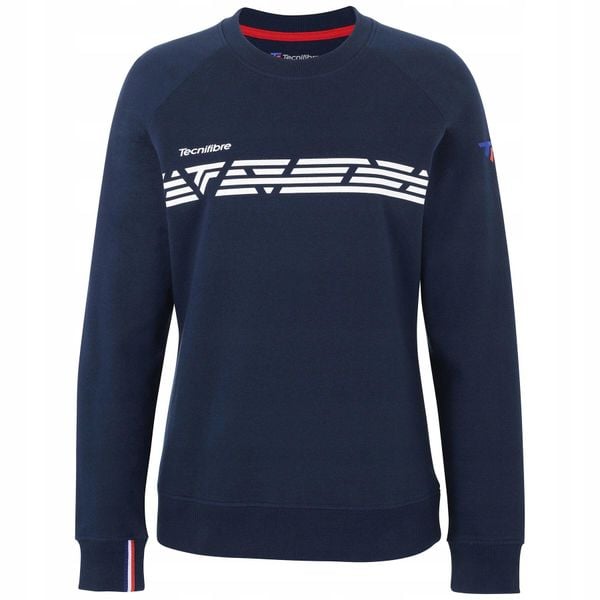 Bluza damska lifestyle Tecnifibre Lady Sweat. Niebieskie bluzy damskie TECNIFIBRE, s, bez wzorów, z bawełny, bez kaptura. Za 129.00 zł.