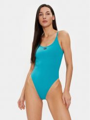 Calvin Klein Swimwear Strój kąpielowy KW0KW02341 Turkusowy. Niebieskie kostiumy jednoczęściowe damskie Calvin Klein Swimwear, l, bez wzorów, z syntetyku. Za 200.99 zł.