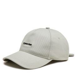 Czapka z daszkiem Calvin Klein. Szare czapki i kapelusze damskie Calvin Klein, bez wzorów. Za 139.99 zł.