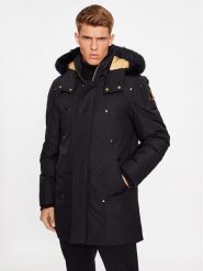 Moose Knuckles Parka Stag Lake M39MP261GS Czarny. Czarne kurtki męskie Moose Knuckles, m, bez wzorów, z bawełny, bez kaptura. Za 3,959.00 zł.