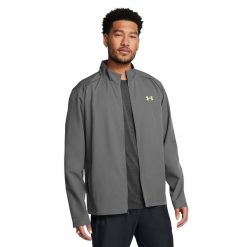 Kurtka do biegania męska Under Armour Storm Run. Szare kurtki męskie Under Armour, m, bez wzorów, sportowe, bez kaptura. Za 219.99 zł.