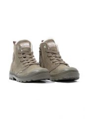 Buty sportowe Sneakersy damskie, Pampa Hi Zip WL. Zielone obuwie sportowe damskie Palladium, bez wzorów, z materiału, trekkingowe. Za 519.99 zł.