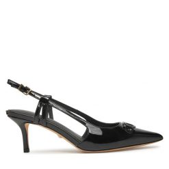 Szpilki Marciano Guess. Czarne szpilki damskie Marciano Guess, z aplikacjami, bez obcasa, bez zapięcia. Za 749.99 zł.