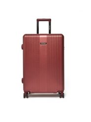 WITTCHEN Walizka średnia 56-3P-902-35 Bordowy. Czerwone walizki męskie Wittchen, bez wzorów, z tworzywa sztucznego, średnie. Za 649.99 zł.