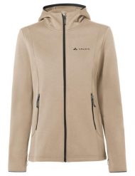 Kurtka damska Idris Fleece Hoody. Brązowe kurtki damskie Vaude, na zimę, s, bez wzorów, z materiału, z kapturem. Za 519.00 zł.
