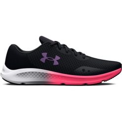 Buty damskie do biegania Under Armour Charged Pursuit 3. Czarne obuwie sportowe damskie Under Armour, bez wzorów, z gumy, do biegania. Za 312.50 zł.