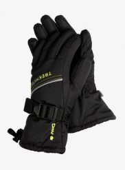Rękawiczki dziecięce Trekmates Mogul DRY Glove Junior. Czarne rękawiczki dziecięce TREKMATES, bez wzorów, z materiału. Za 79.19 zł.